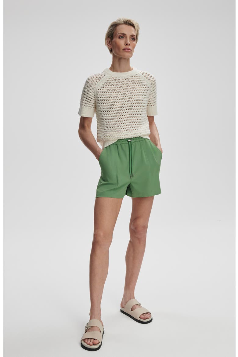 Alva Crochet Knit Top, Alternate, color, EGRET