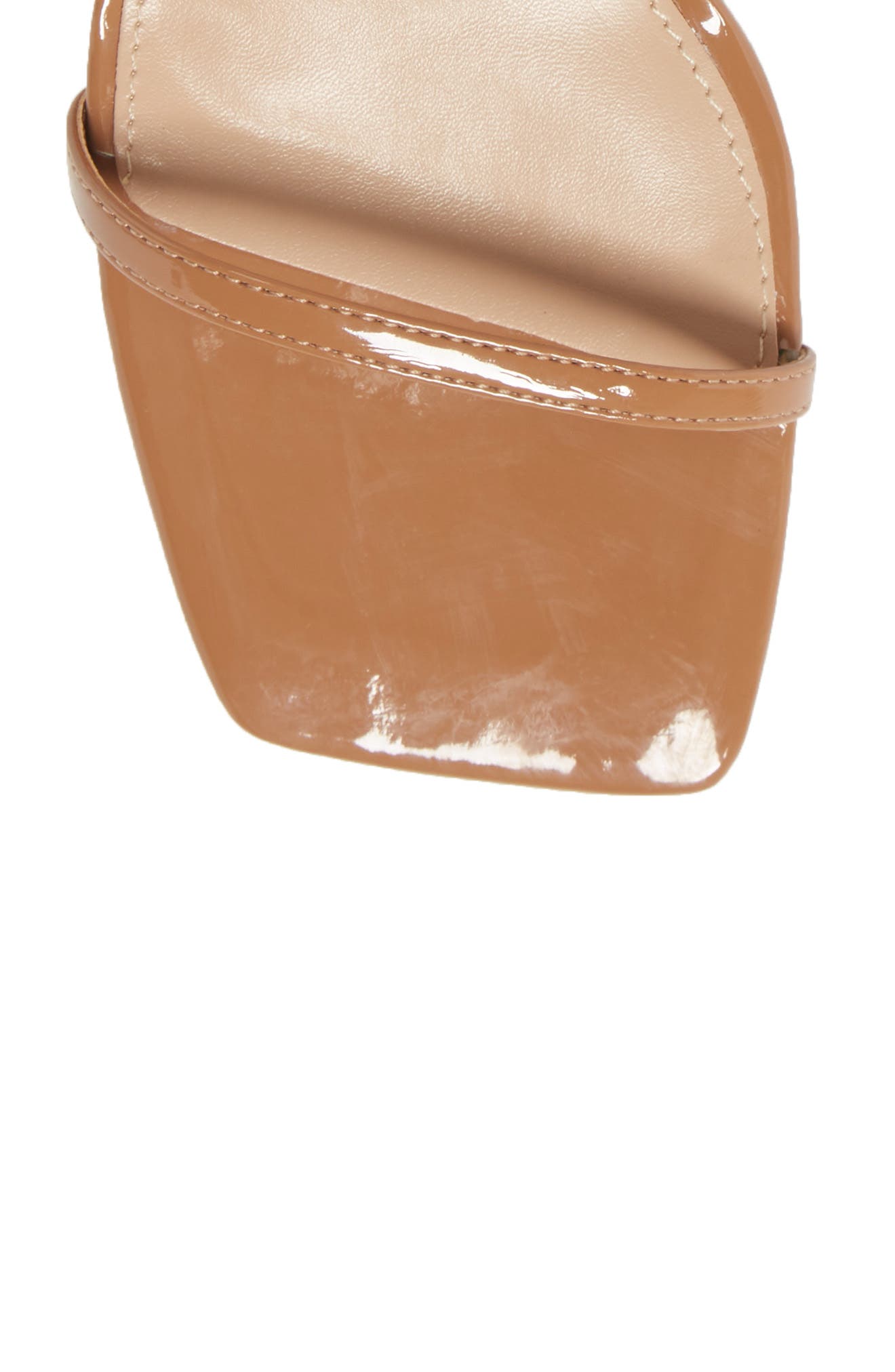 Steve Madden Uplift Lace-Up Sandal, Alternate, color, Camel Patent