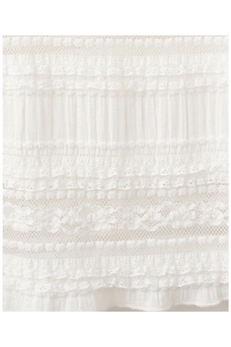 Lace Maxi Skirt, Alternate, color, WHITE