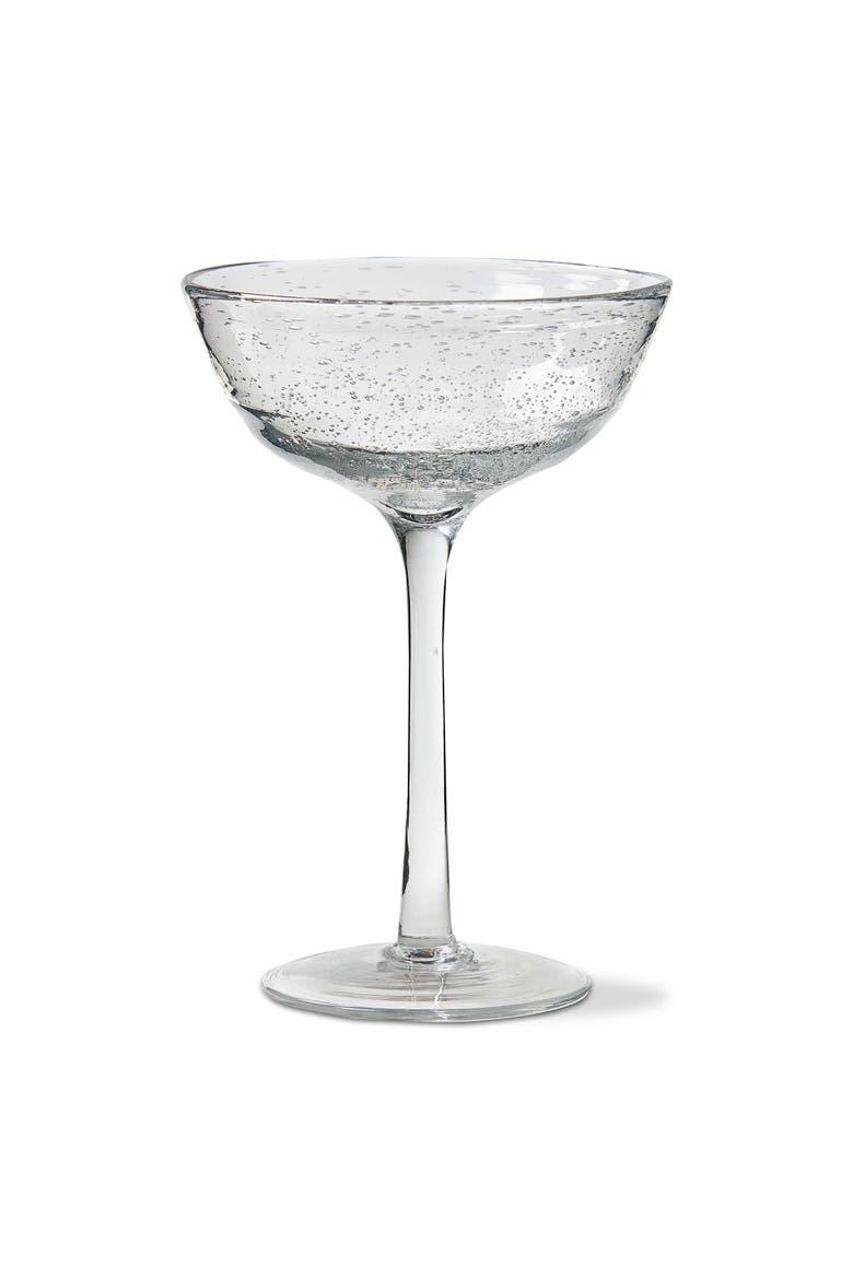 Bubble Glass Coupe Wine Glasses - Clear Drinkware, 7oz Capacity, Hand Wash Only, Main, color, Clear