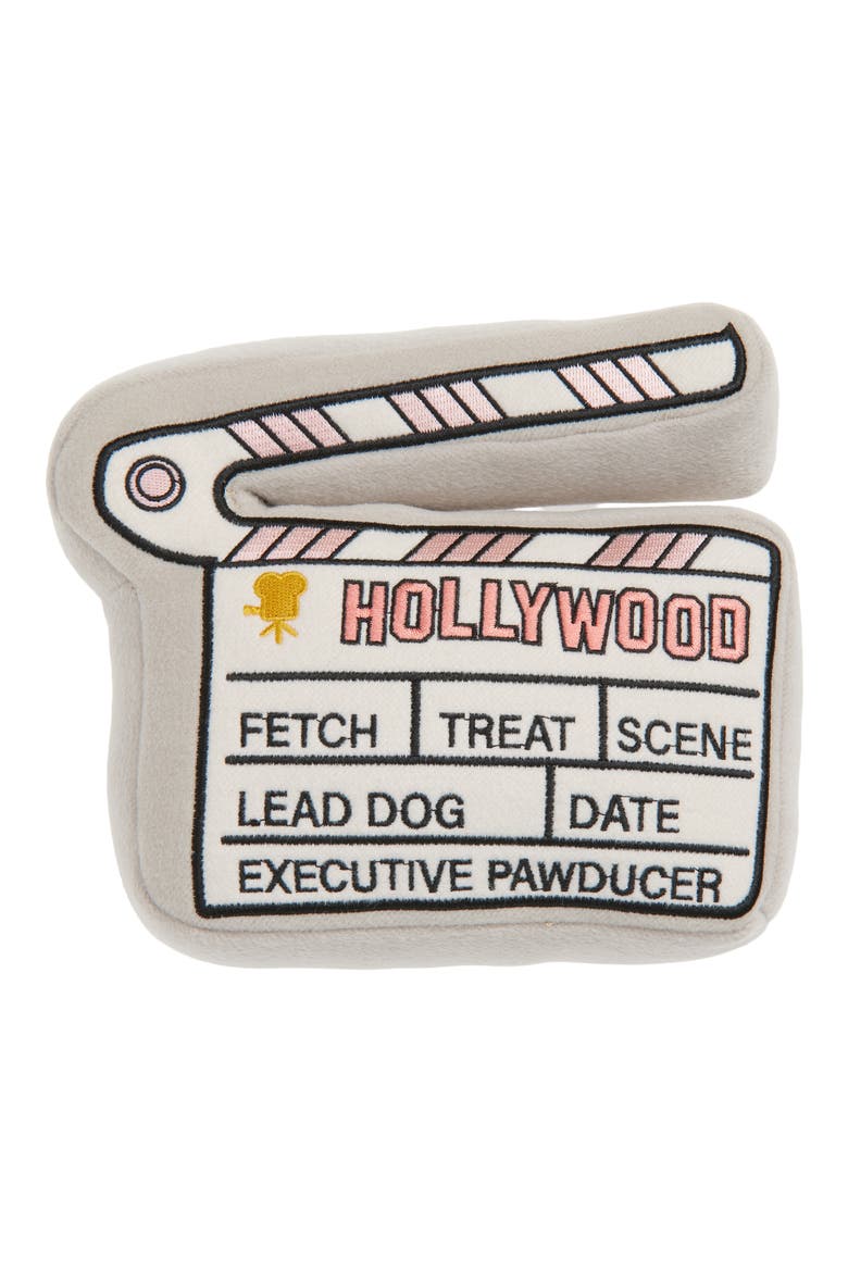 Hollywood Film Slate Plush Toy, Main, color, CREAM