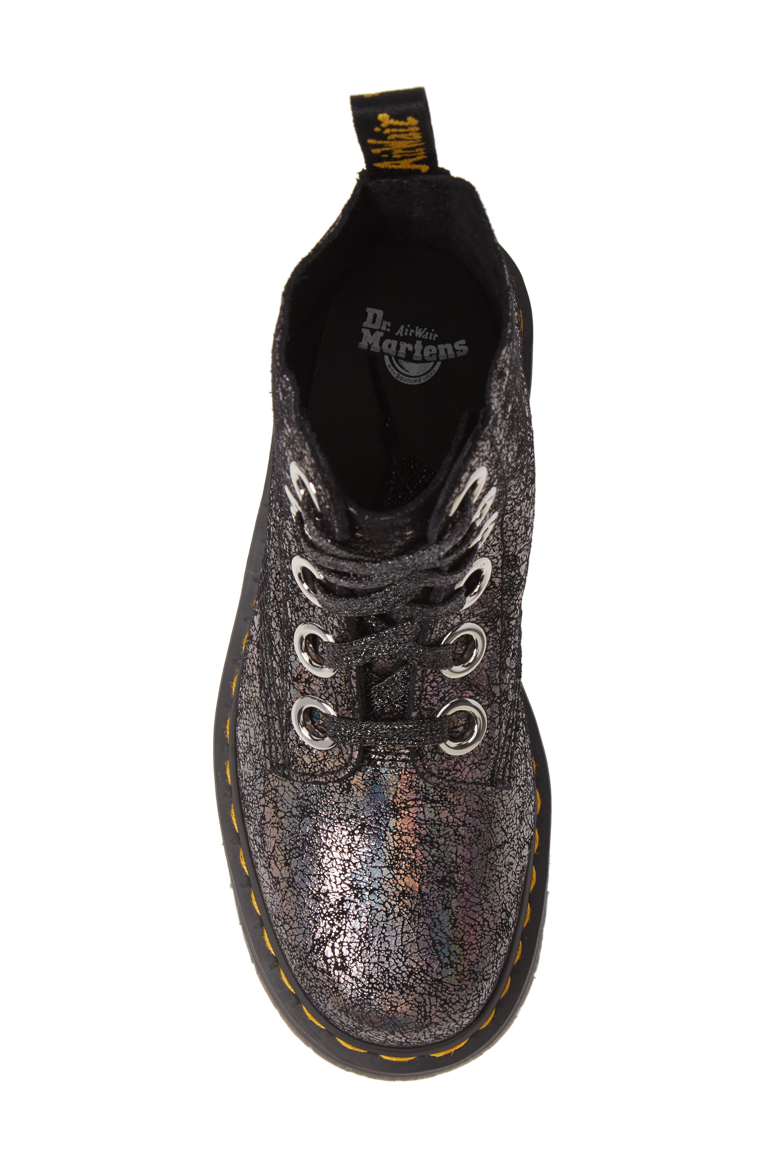 Molly Crackle Boot, Alternate, color, GUNMETAL IRIDESCENT CRACKLE