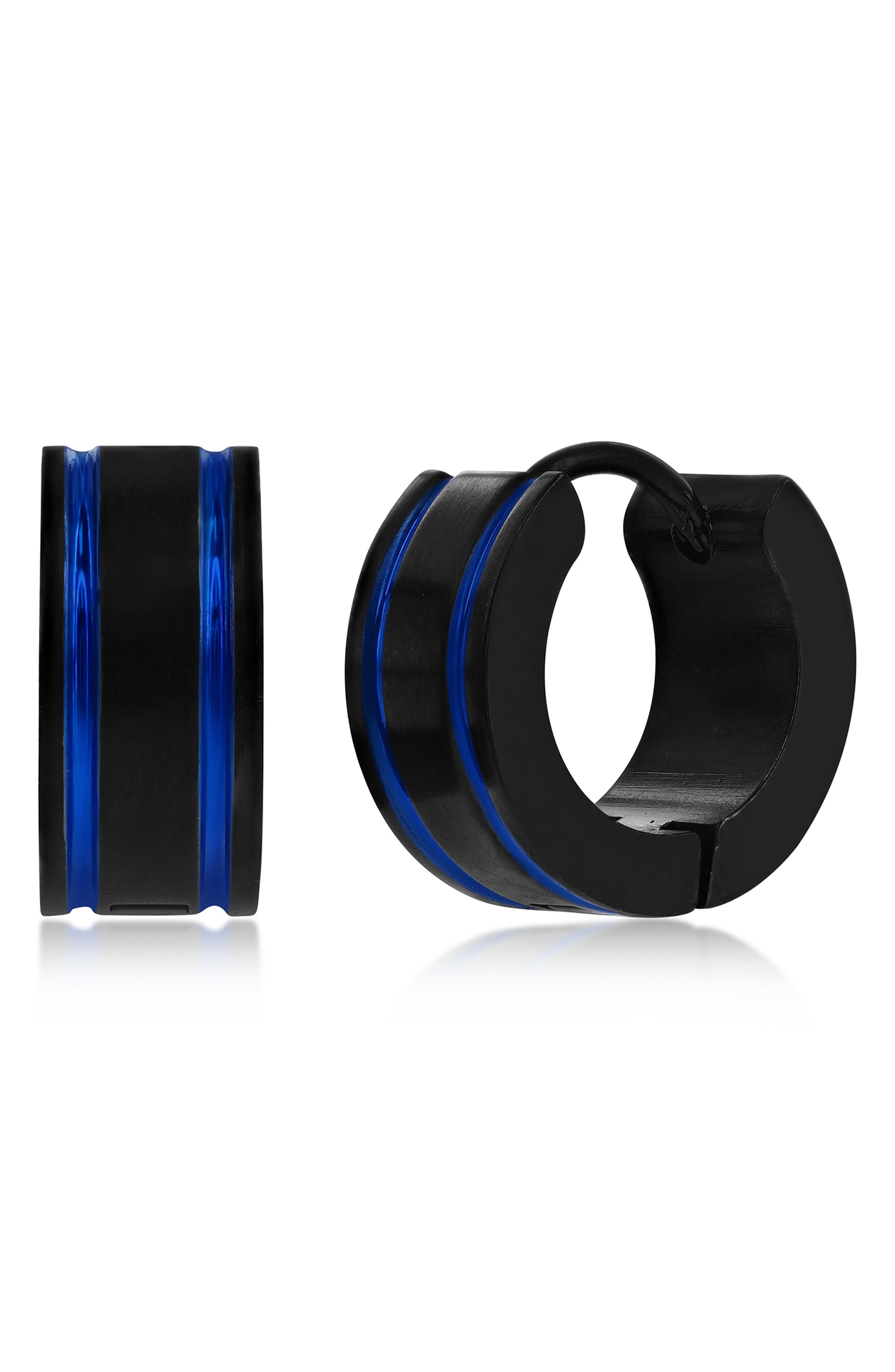 BLACKJACK Men's Double Lined Hoop Earrings (Men) | Nordstromrack