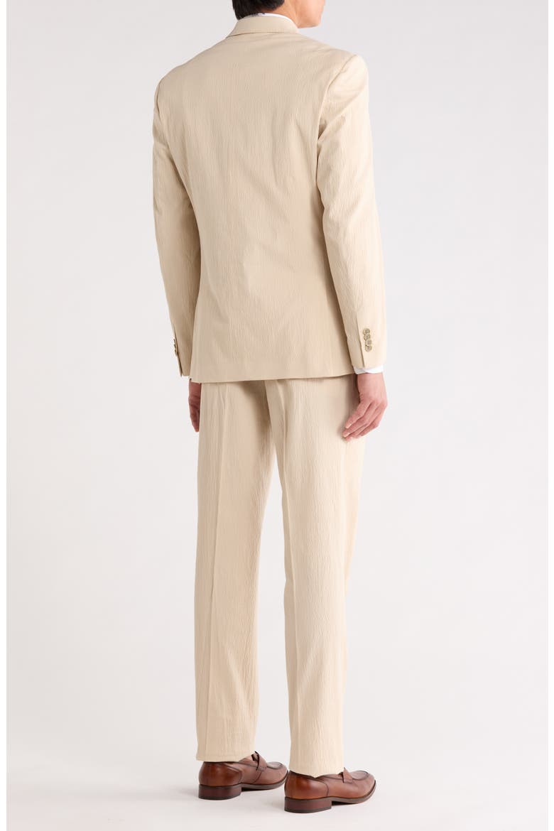 Two Button Side Vent Suit, Alternate, color, TAN