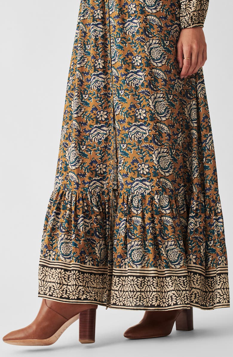 Faherty Toluca Floral Tiered Long Sleeve Maxi Dress, Alternate, color,