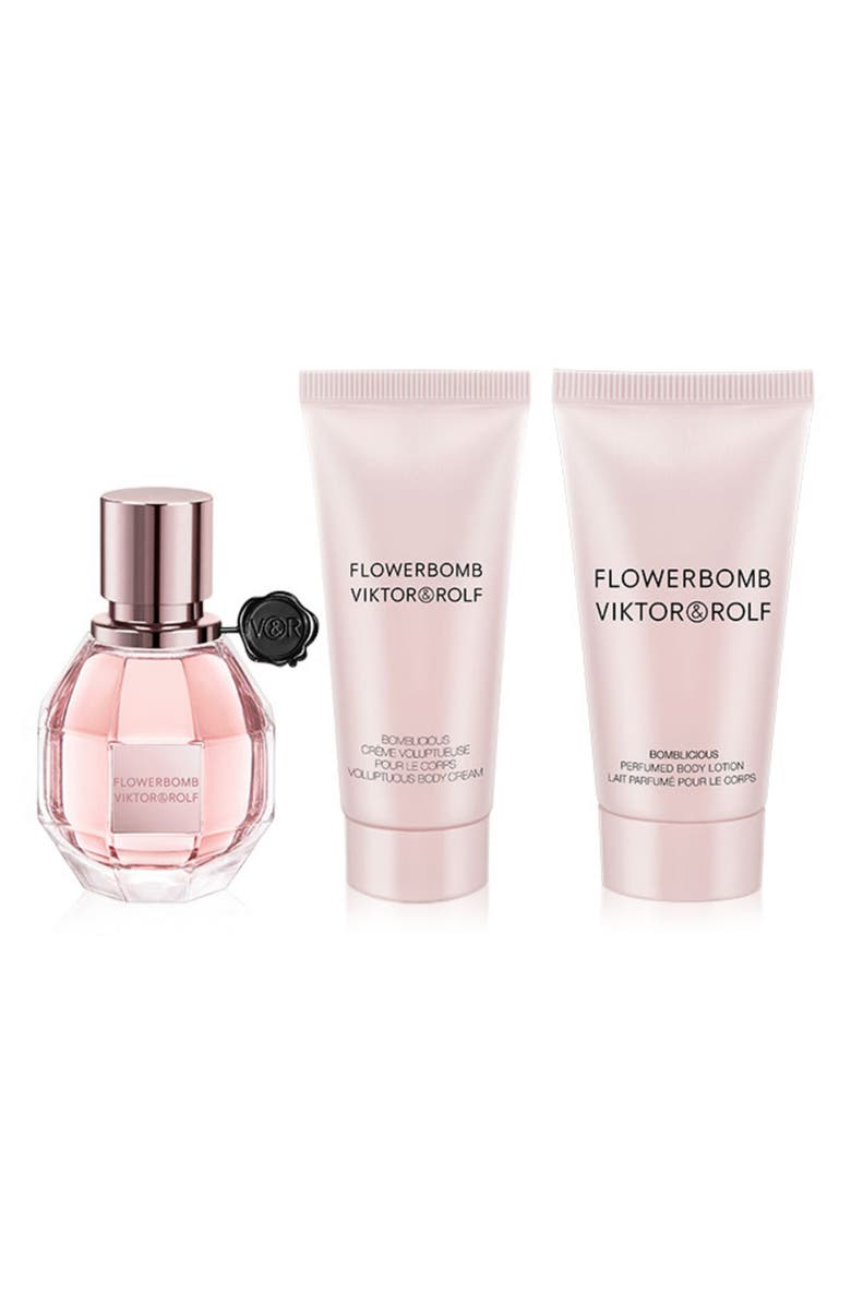 Viktor&Rolf Flowerbomb 3-Piece Perfume Gift Set USD $131 Value, Alternate, color, 