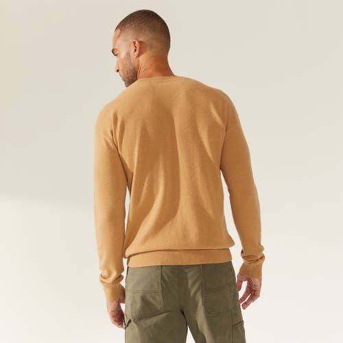 Italic Liam Cashmere V-neck Sweater In Camel