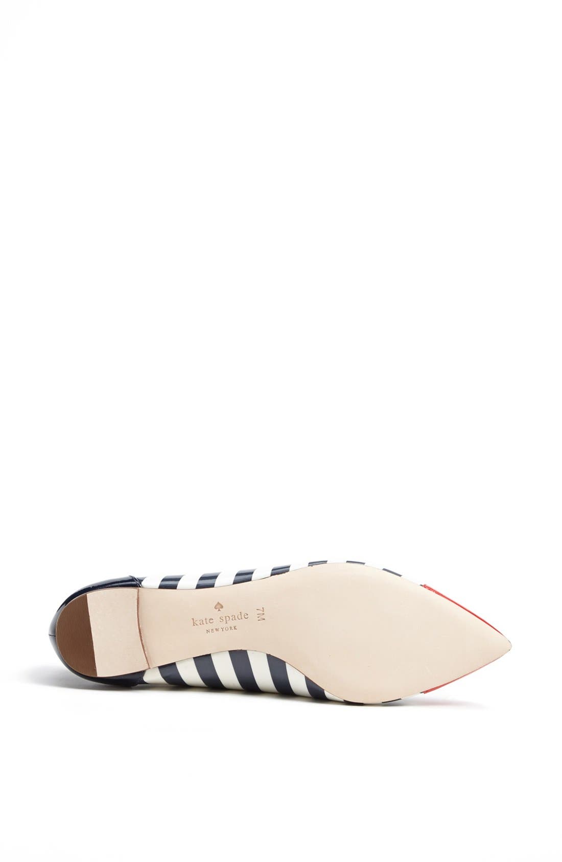 stripe flat, Alternate, color, MARASCHINO/ NAVY CREAM STRIPE