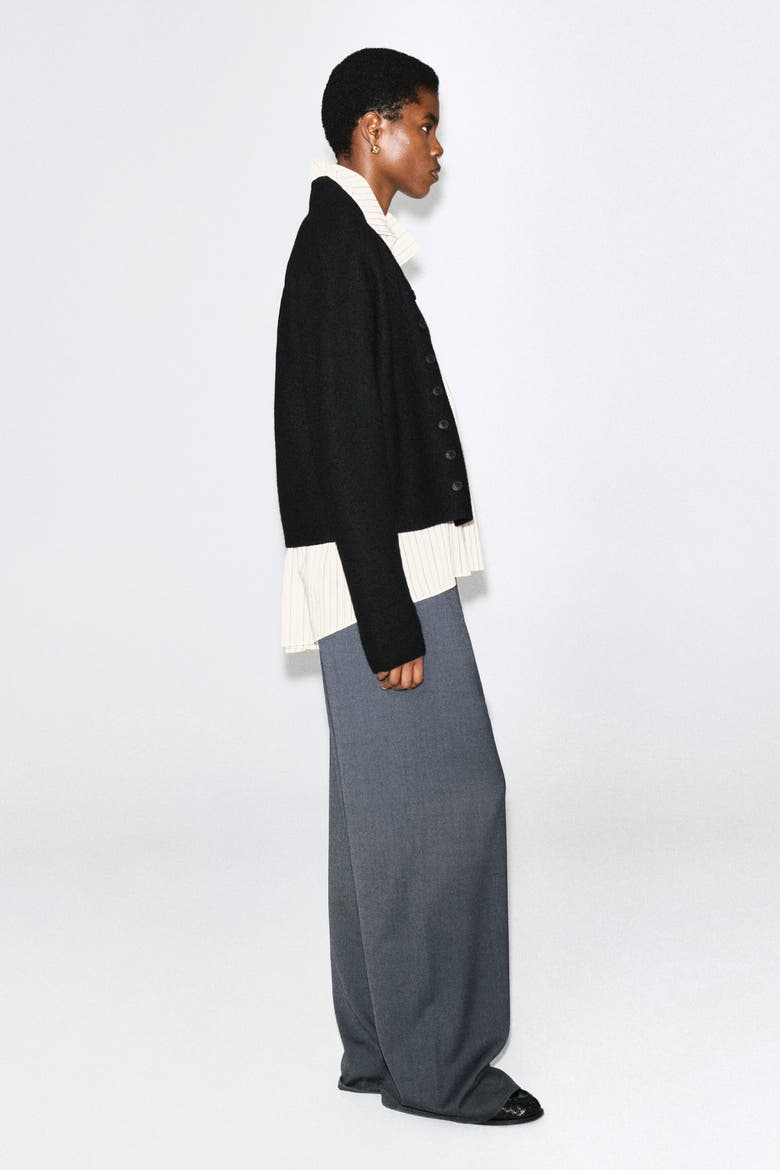 Wool-Blend Wide-Leg Pants, Alternate, color, BLUE-GRAY