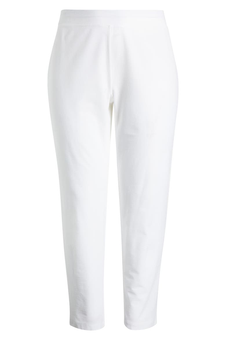 Stretch Crepe Slim Ankle Pants, Alternate, color, WHITE