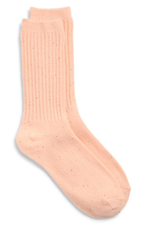 Nordstrom Sparkle Crew Socks In Orange