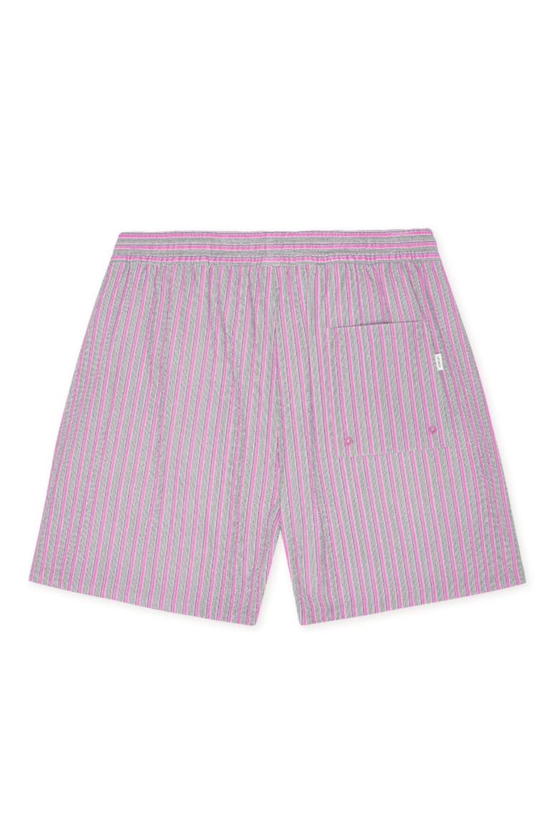 Stripe Seersucker Swim Shorts, Alternate, color, CROCUS PINK