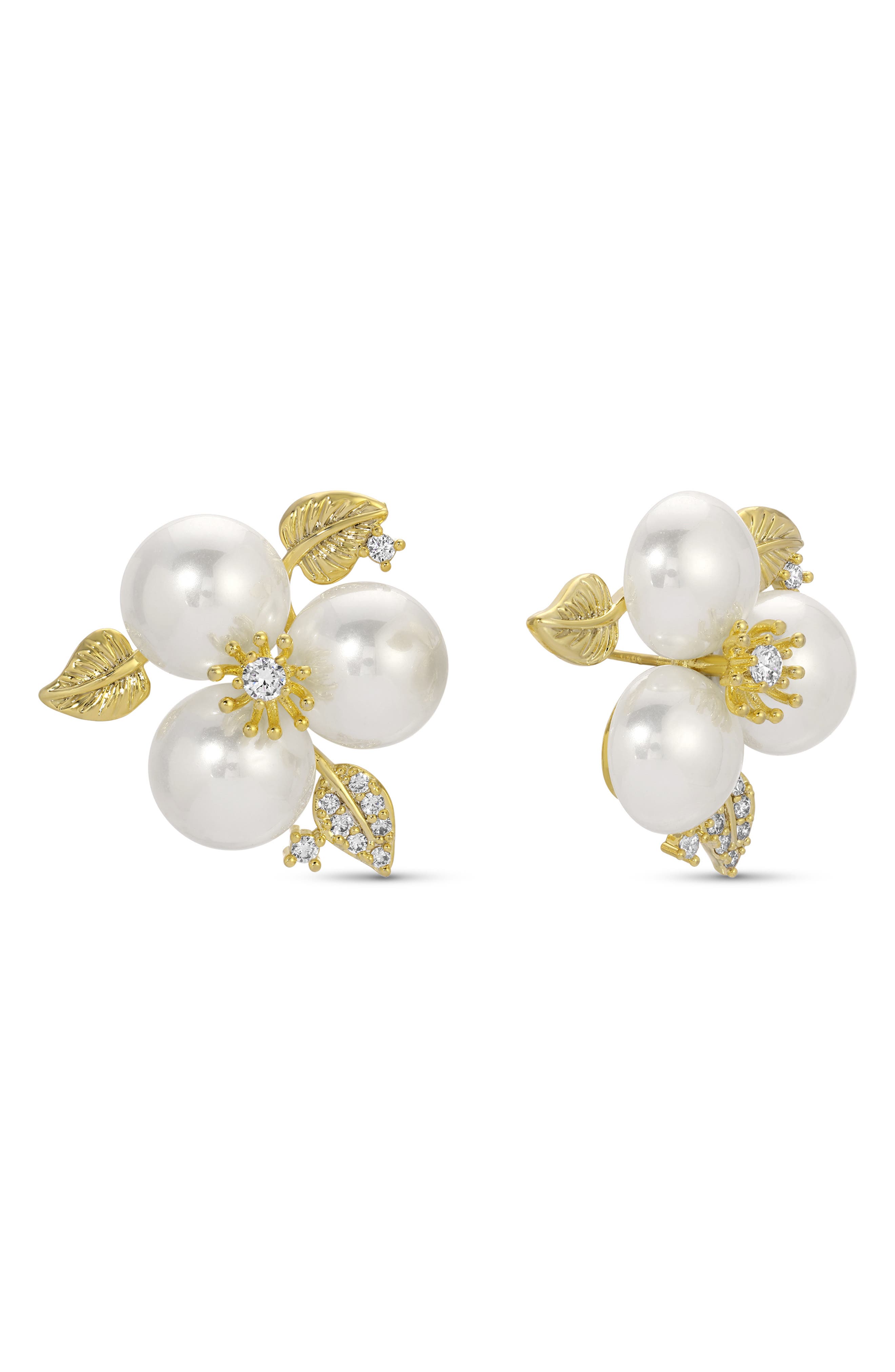 EYE CANDY LOS ANGELES Eva Cubic Zirconia Stud Earrings