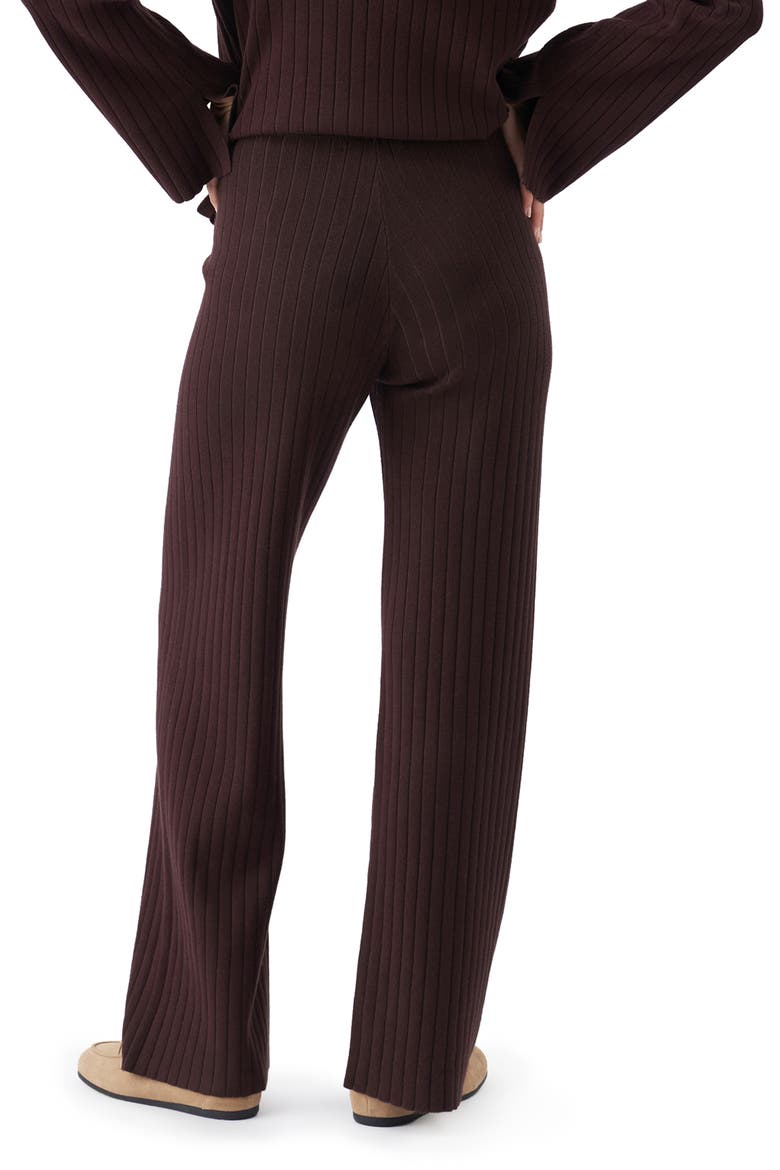 Dallas Rib Knit Pant, Alternate, color, Cocoa