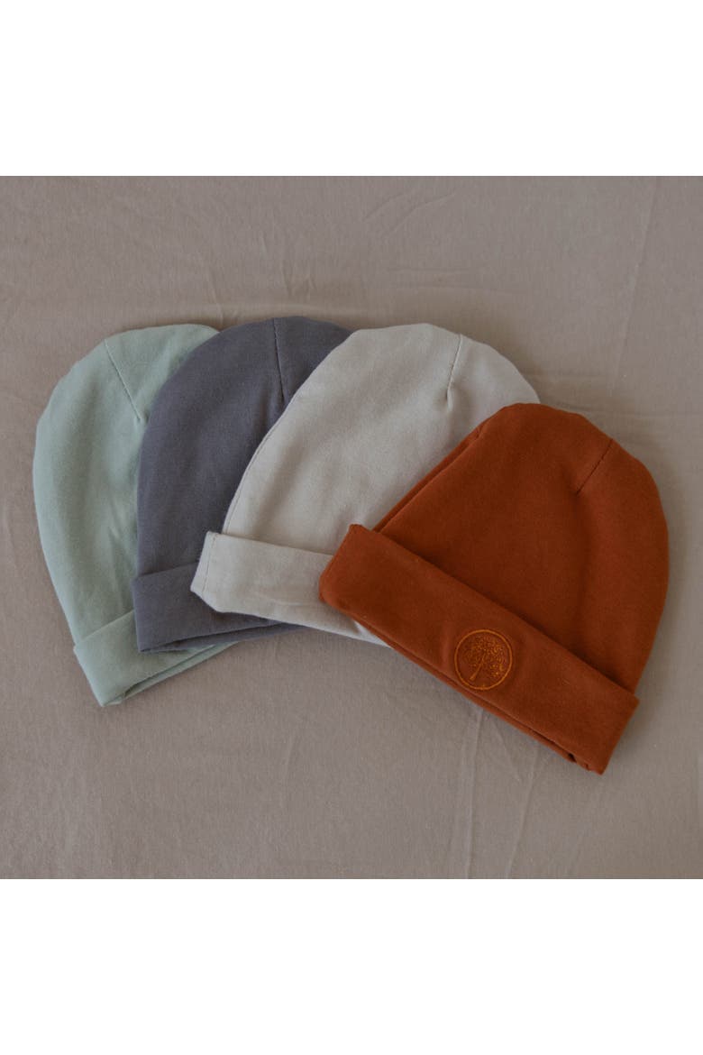 Baby Beanies, Alternate, color, Sage/Pewter