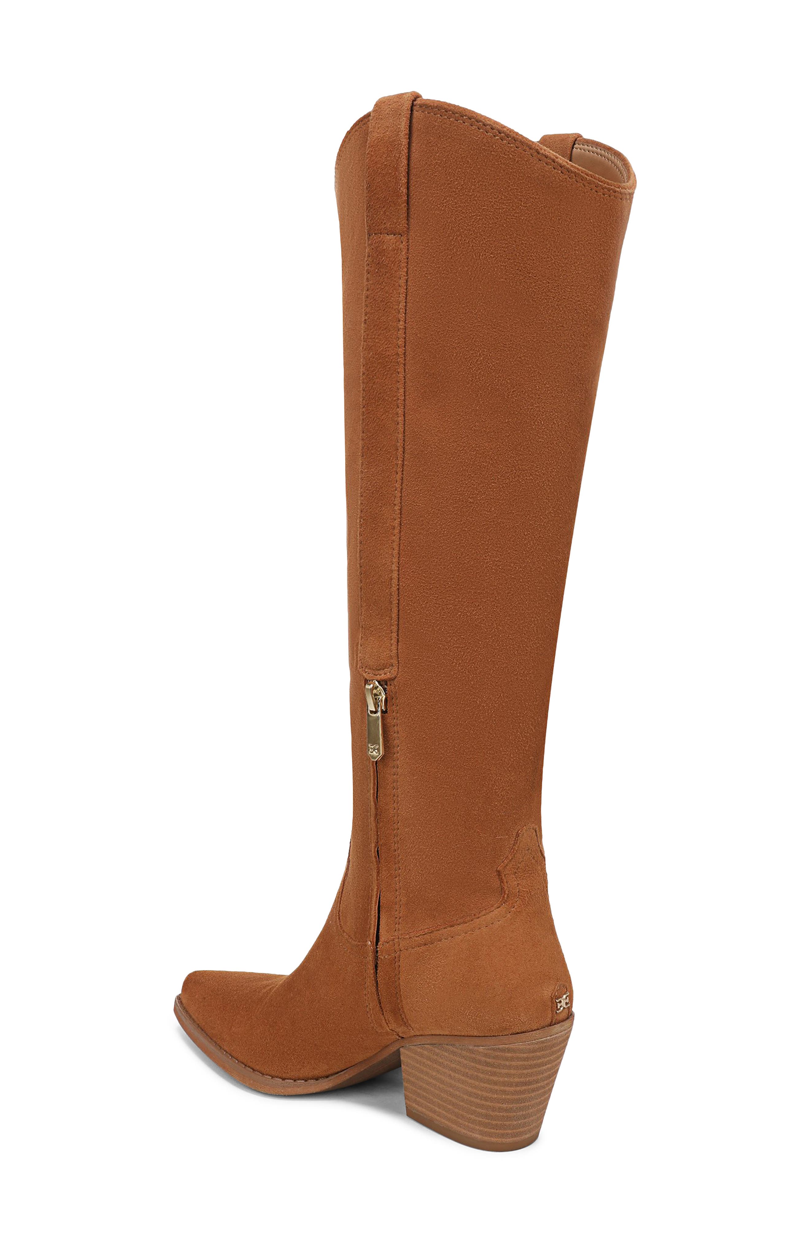 Sam Edelman Wyatt Knee High Western Boot, Alternate, color, Frontier Brown