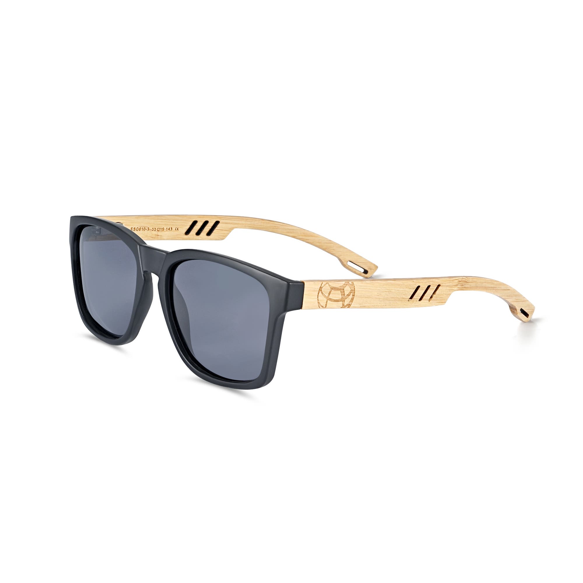 EARTH WOOD Haven Polarized Sunglasses in Bamboo/grey 