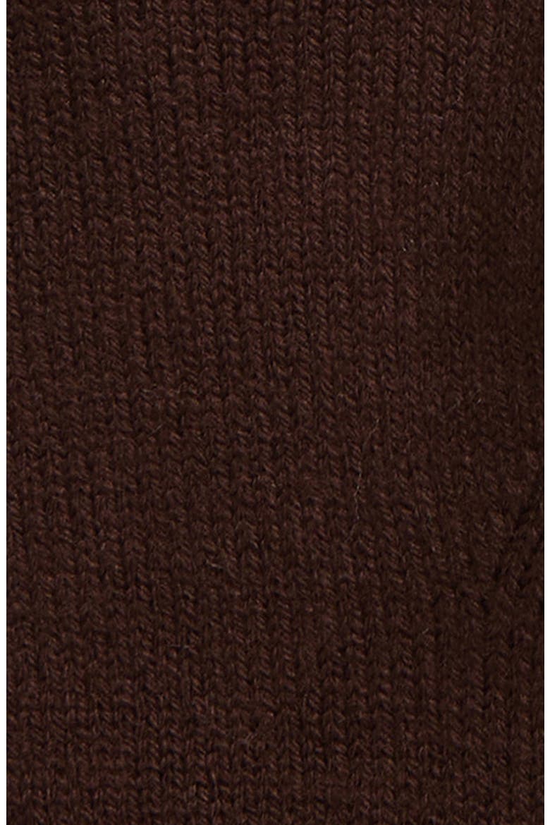 Blake Logo Patch Ribbed Gloves, Alternate, color, BROWN