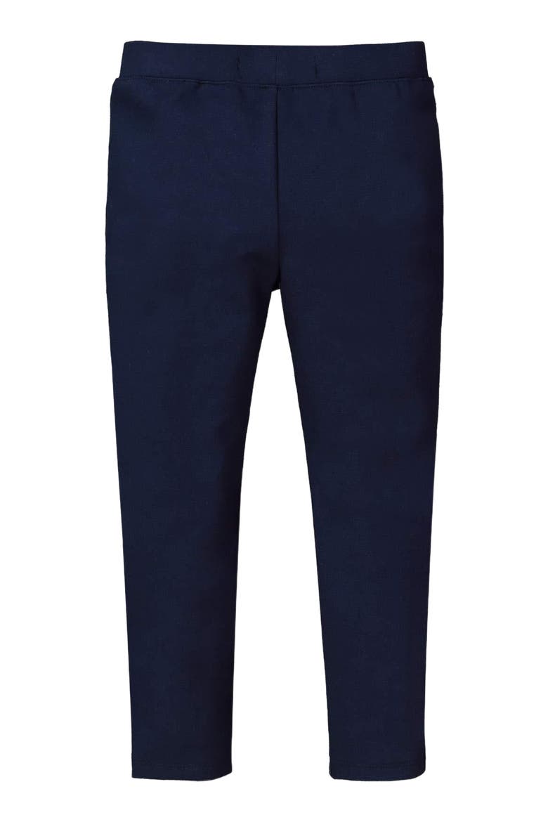 Girls' Button Cuff Ponte Pant, Toddler, Alternate, color, Navy Button Cuff