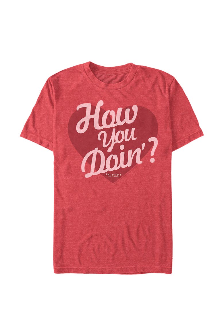 Men's Friends Classic Central Perk Logo  Graphic T-Shirt, Alternate, color, Red Heather