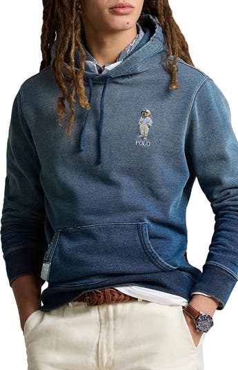 Polo Ralph Lauren Polo Bear Indigo French Terry Hoodie