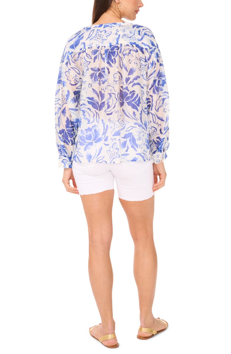 Vince Camuto Oversize Tie Neck Top, Alternate, color, 