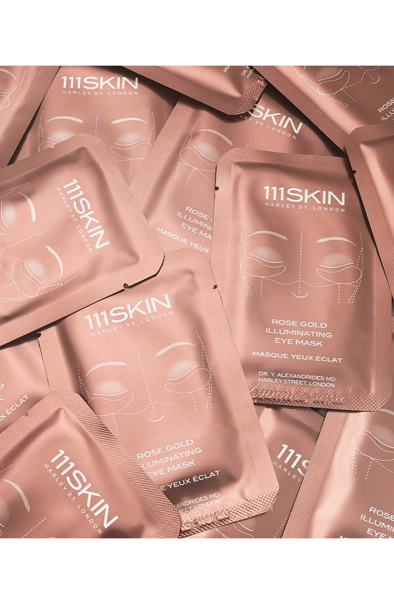 111SKIN Rose Gold Illuminating 8-Piece Eye Mask Box, Alternate, color, 