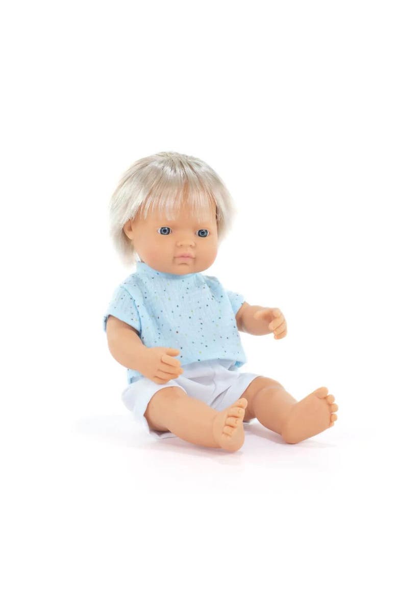 Miniland Baby Doll Blonde Boy 15'' (Box) - My Friends & Me, Main, color, Light Skin
