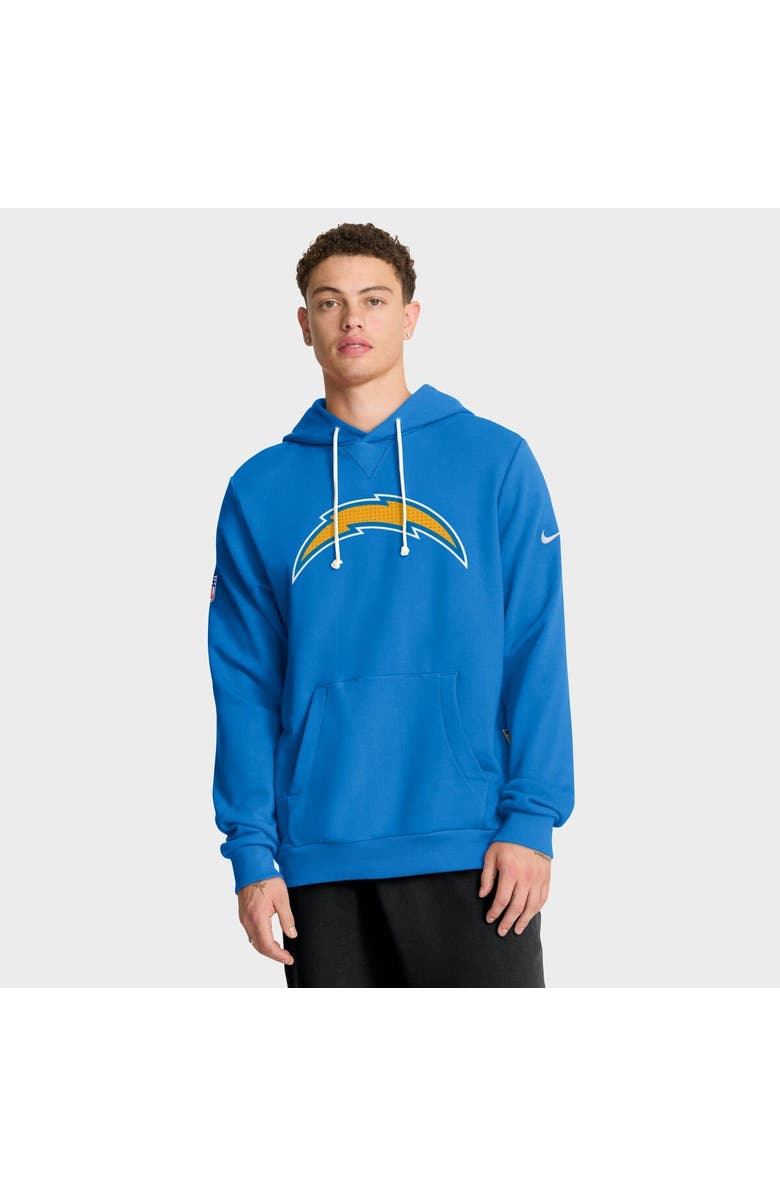 Nike Men's Nike Powder Blue Los Angeles Chargers Sideline Standard Issue Initial Home Dri-FIT Hoodie, Alternate, color, Powder Blue