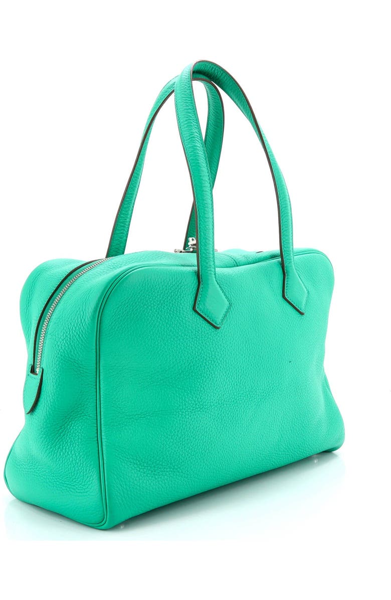 Pre-Owned Hermes Victoria II Bag Clemence 35, Alternate, color, Menthe