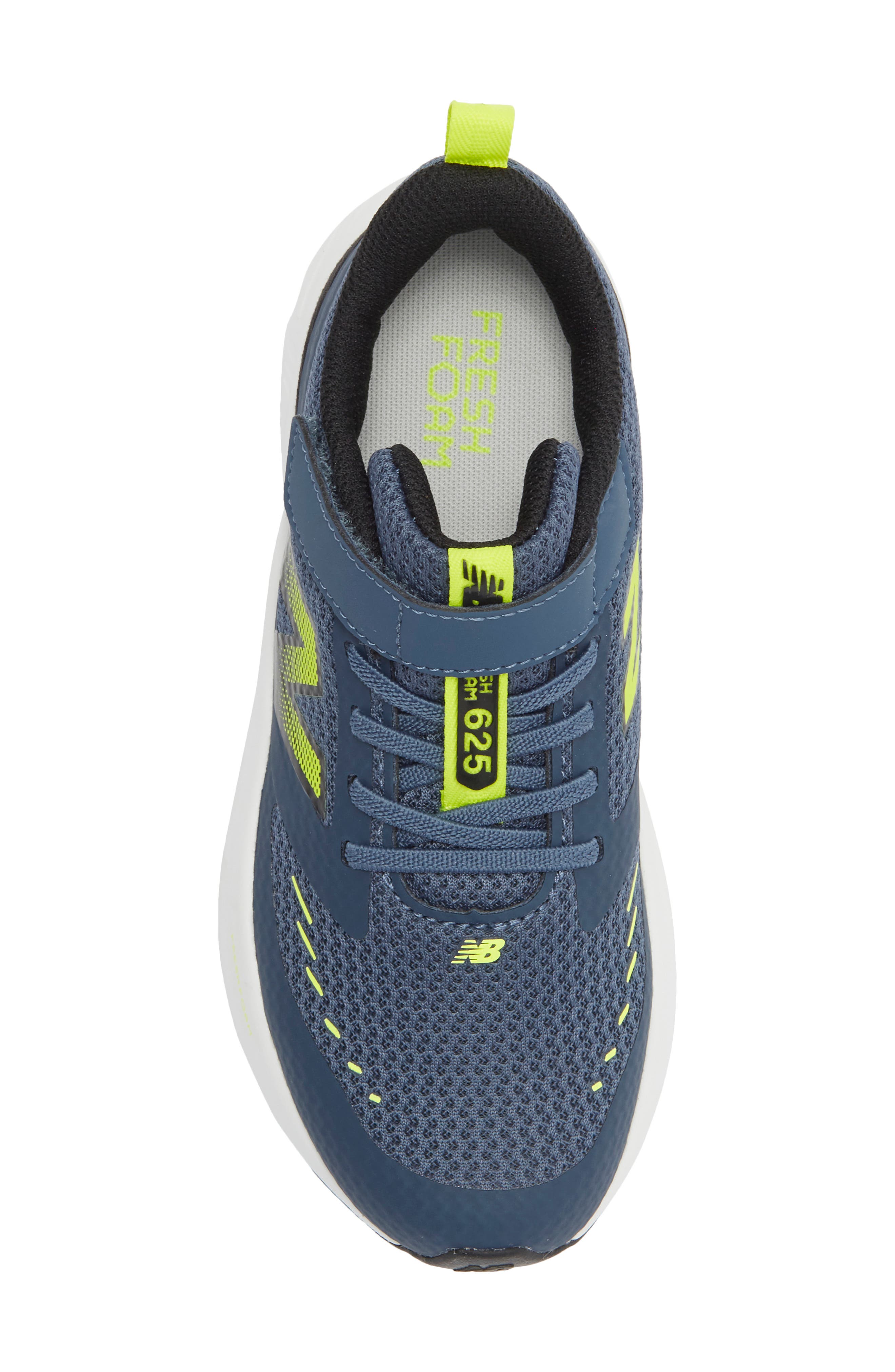 Kids' 625 Sneaker, Alternate, color, VINTAGE INDIGO/ ALKALINE GREEN