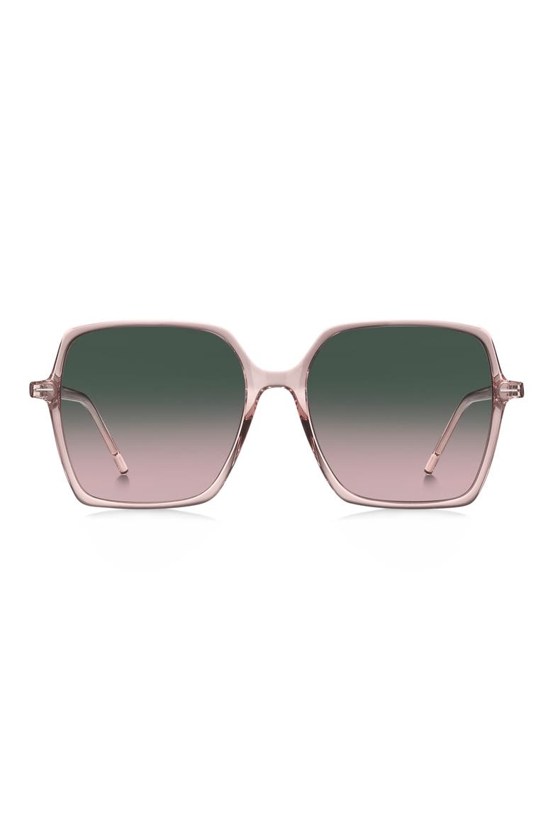 57mm Oversize Square Sunglasses, Main, color, PINK