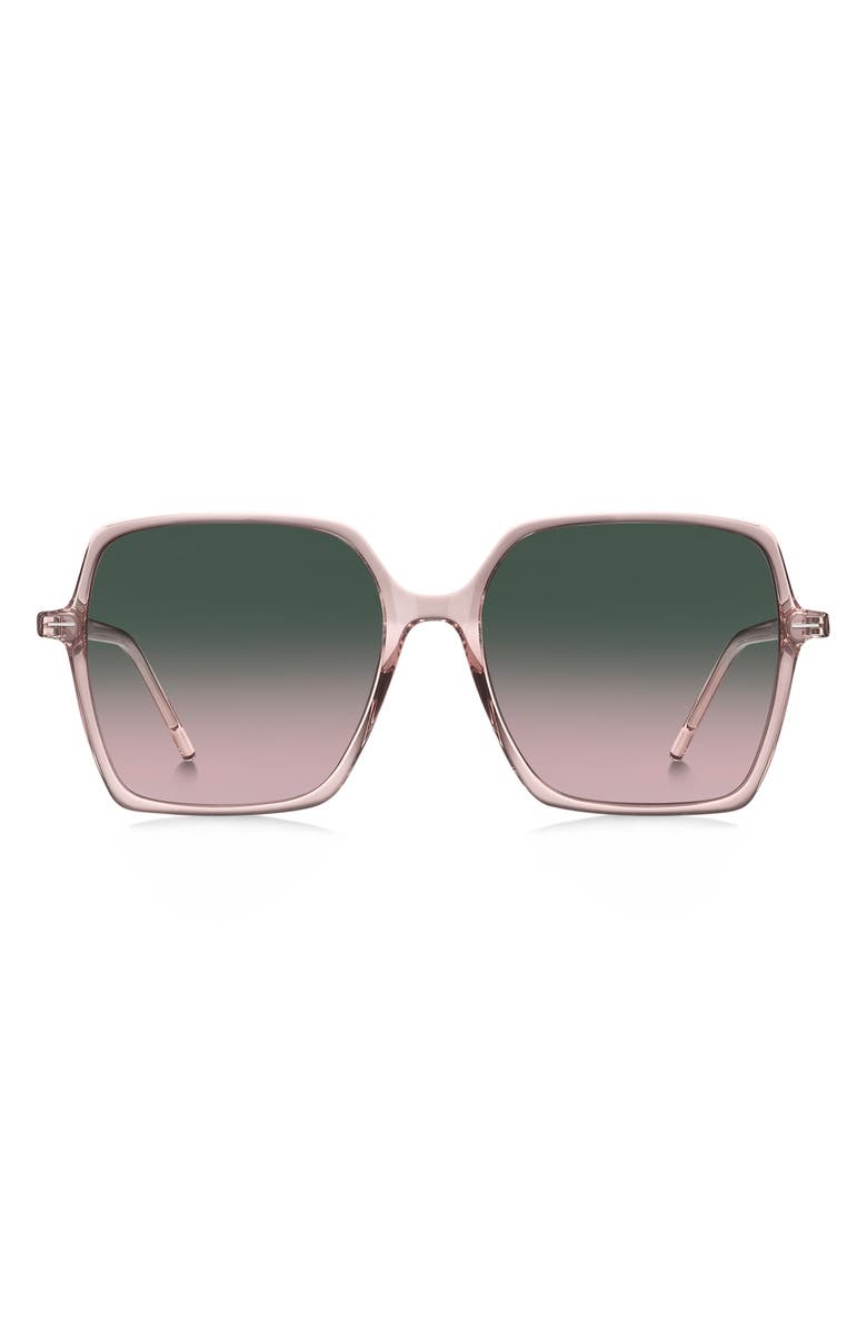 BOSS 57mm Oversize Square Sunglasses, Main, color, 