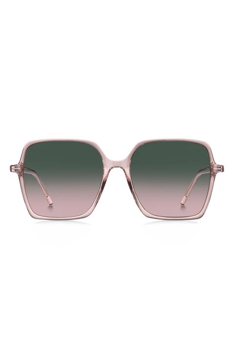 57mm Oversize Square Sunglasses