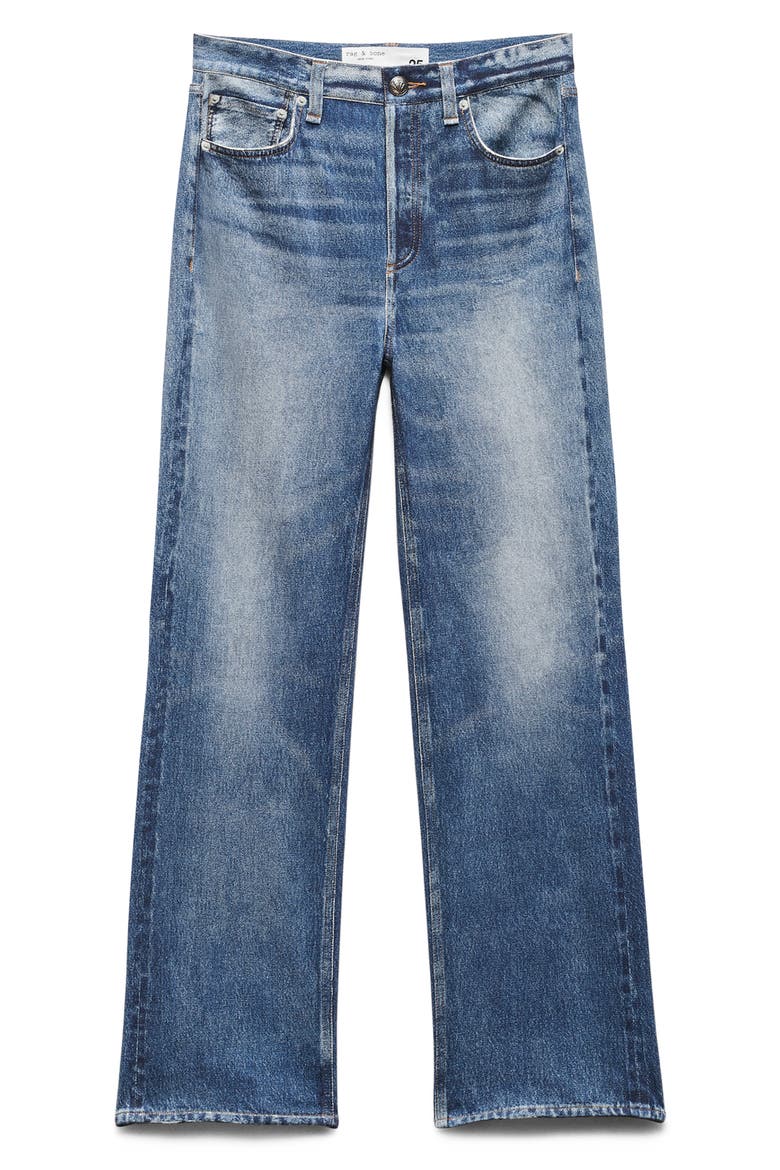 Miramar Shea High Waist Relaxed Straight Leg Cotton Terry Sweatpant Jeans, Alternate, color, COSMOS