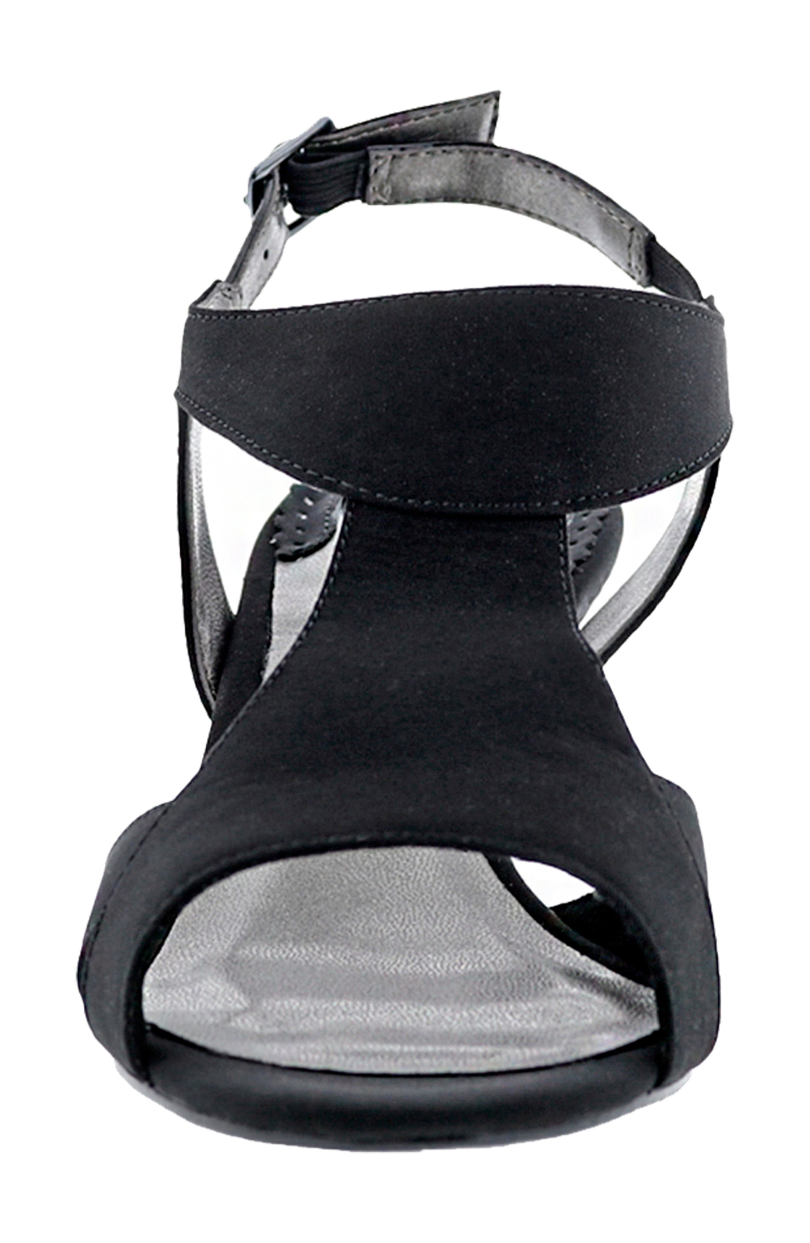 Ros Hommerson Lucky Slingback Kitten Heel Sandal, Alternate, color, Black Micro