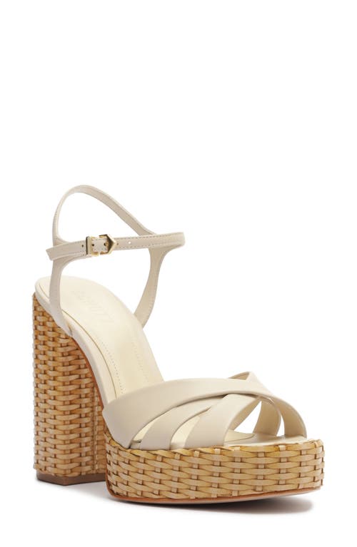 SCHUTZ SCHUTZ KEEFA WOVEN PLATFORM SANDAL