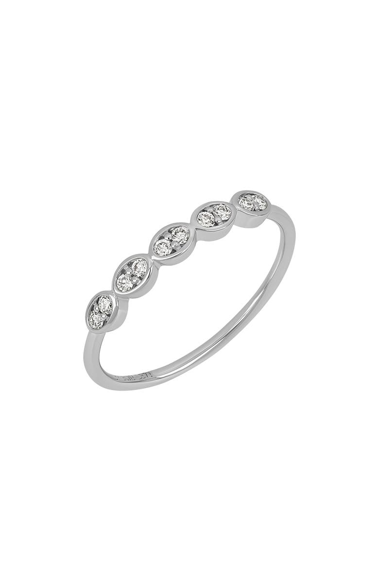 Bony Levy Monaco Diamond Stackable Ring, Main, color, 18K White Gold