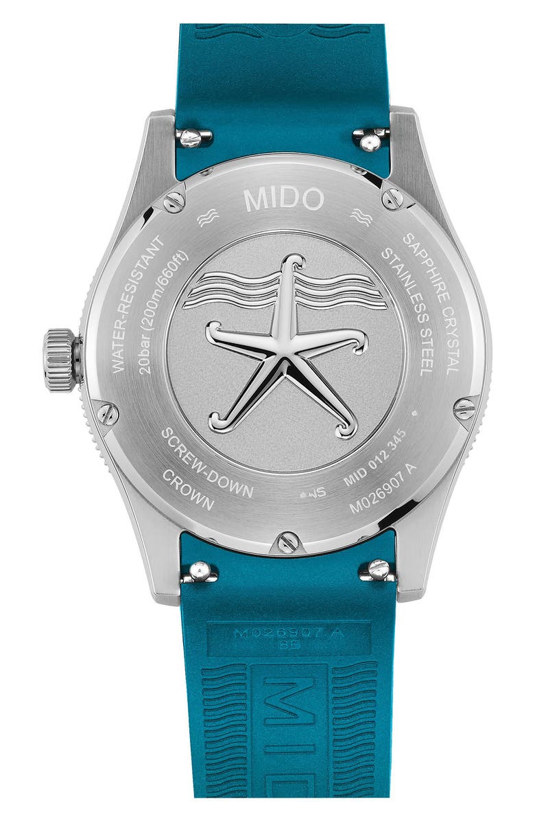 MIDO Ocean Star Captain Automatic Watch Gift Set, 39mm, Alternate, color, Blue