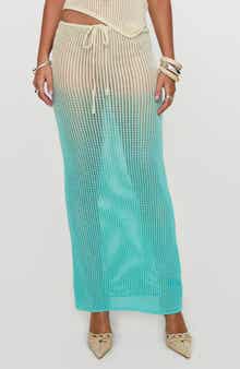 Princess Polly Ombré Open Stitch Maxi Skirt