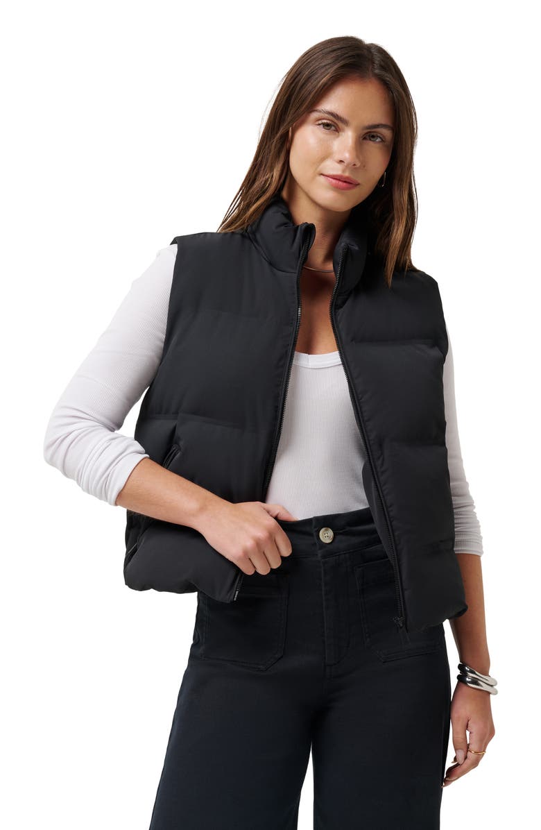 TravisMathew Moontide Quilted Vest, Alternate, color, Black