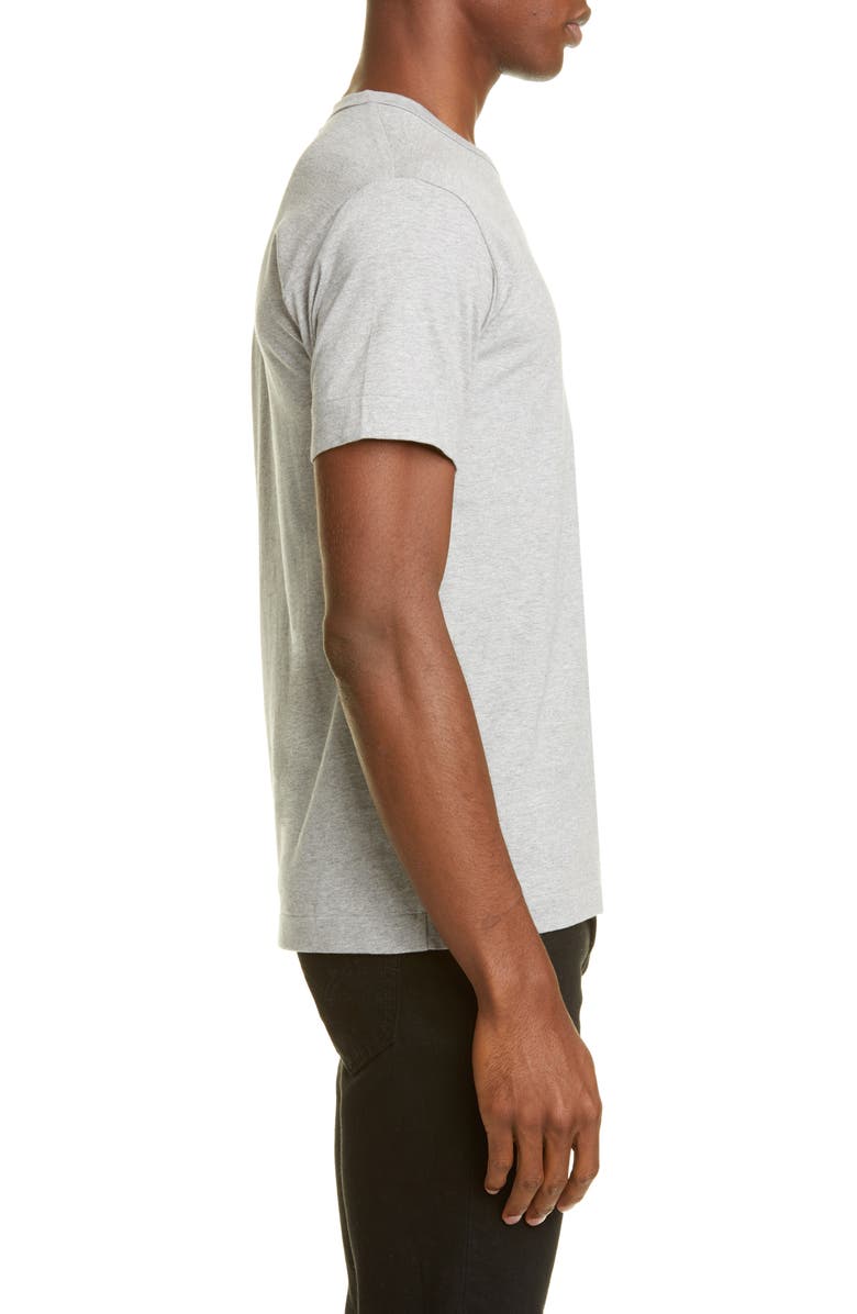 Comme des Garçons PLAY Cotton Crewneck T-Shirt, Alternate, color, Grey
