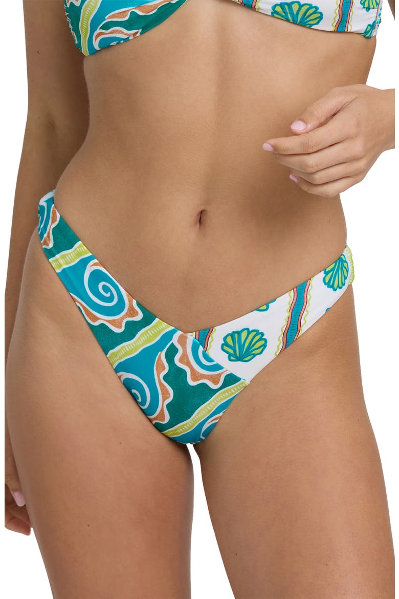 Salty Waves V-Hike Bikini Bottoms, Main, color, CLIMBING IVY