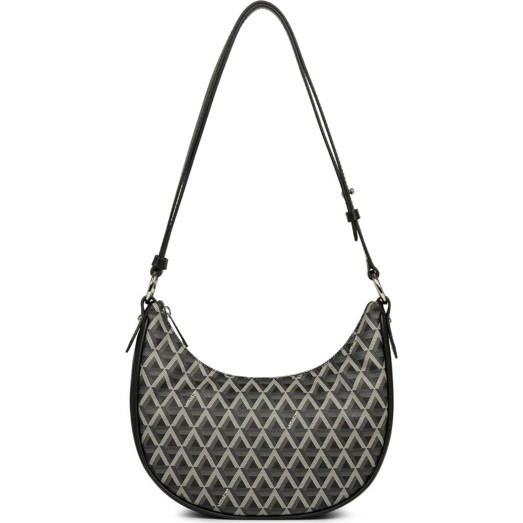 Lancaster Zipped Hobo Bag Ikon It In Noir