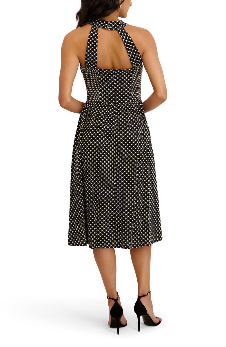 Kensie Embroidered Halter Dress, Alternate, color,