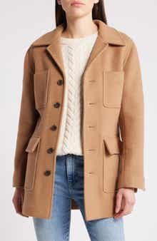 FRAME Melton Belted Safari Jacket