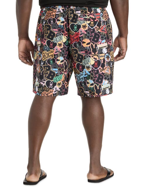 Psycho Bunny Big & Tall Marco Swim Trunks