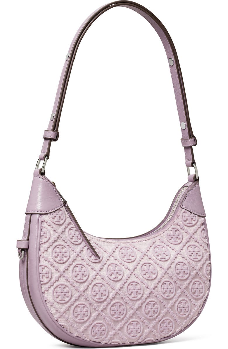 Tory Burch T Monogram Fil Coupé Crescent Shoulder Bag, Alternate, color,