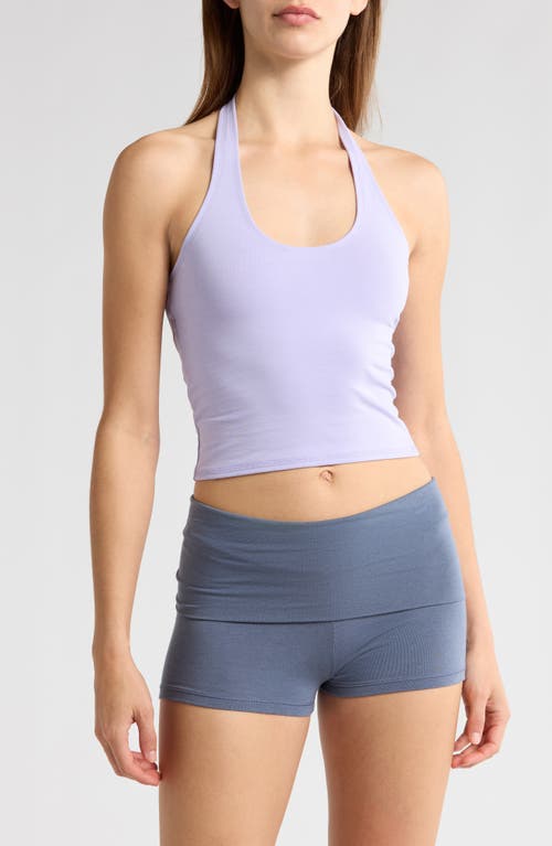 Florence By Mills Terry Halter Crop Top In Millie Lavender