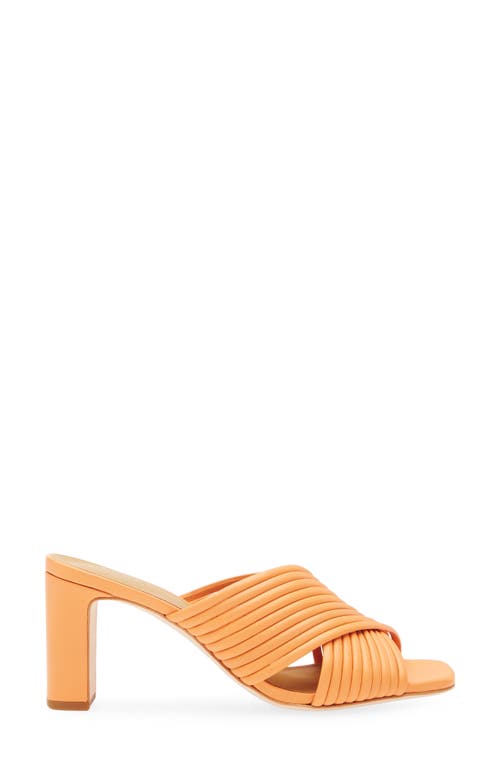 Reformation Lila Tubular Mule Sandal In Orange